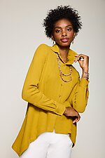 Gauze Bryce Shirt by Lisa Bayne (Woven Top)