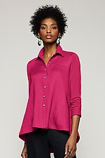 Linen/Bamboo Pleat Back Tunic by Lisa Bayne (Linen Top)