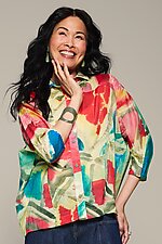 Equinox Garden Shirt by Lisa Bayne (Woven Top)