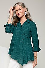 Textured Terrain Wrap Top by Lisa Bayne (Woven Top)