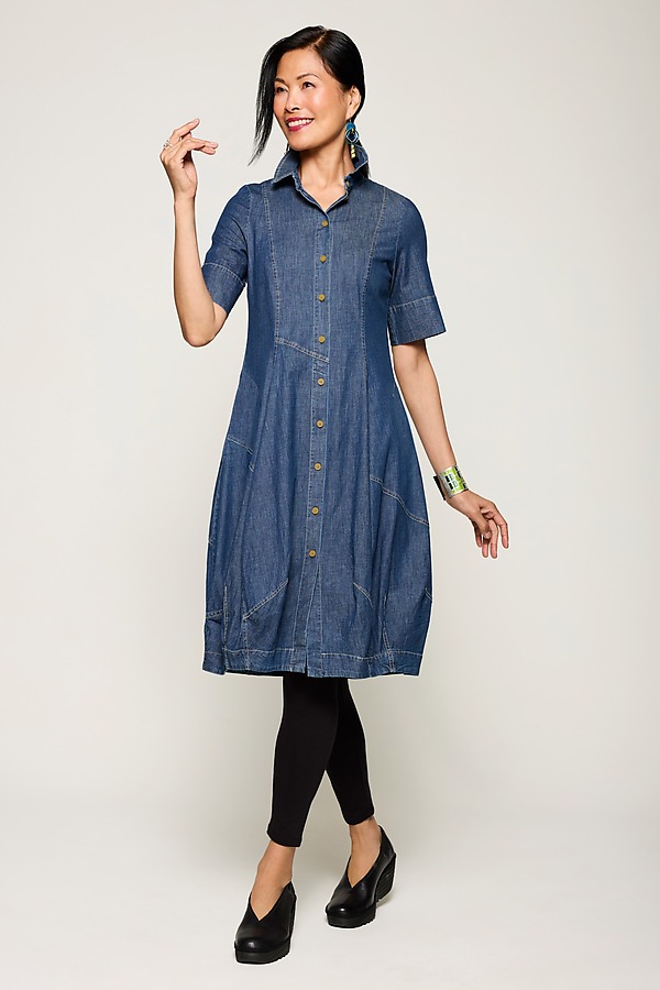 ☆人気☆【 】☆ARCHIVE DENIM SHIRT DRES.S☆ Denim Shirtdress by Alembika (Woven Dress) | Artful Home