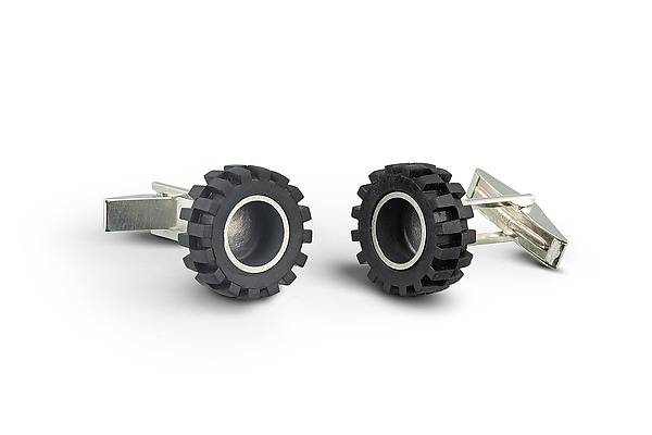 You Drive Me Crazy Cuff Links by JacQueline Sanchez (Silver Cuff Links) | Artful Home