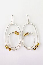 Aldus Earrings III by Stephanie O'Brien (Gold & Silver Earrings)