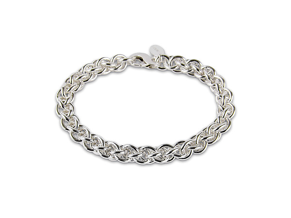 Silver Chain Bracelet by Jamie Santellano (Silver Bracelet) | Artful Home