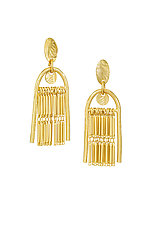 Fringe Theory Long Dangle Earrings by Alicia Goodwin (Gold Earrings)