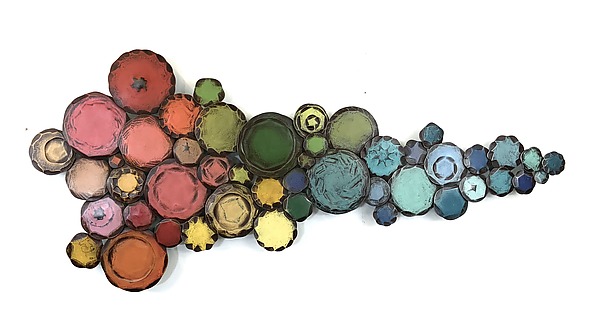 Tutti-Frutti Pyrocumulus by Susan Madacsi (Metal Wall Sculpture) | Artful Home