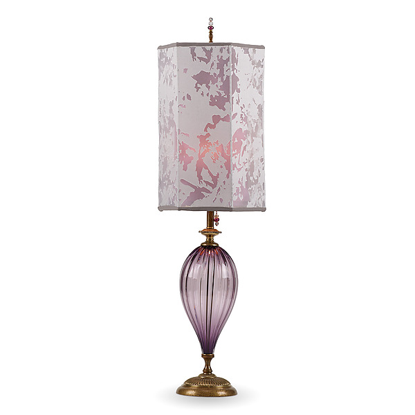Leah by Susan Kinzig and Caryn Kinzig (Mixed-Media Table Lamp) | Artful Home