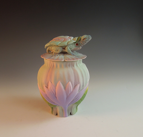 THE ENESCO プレシャスモーメント Skating Pond 陶器 Koi Pond by Kate & Will Jacobson (Ceramic Vessel) | Artful Home
