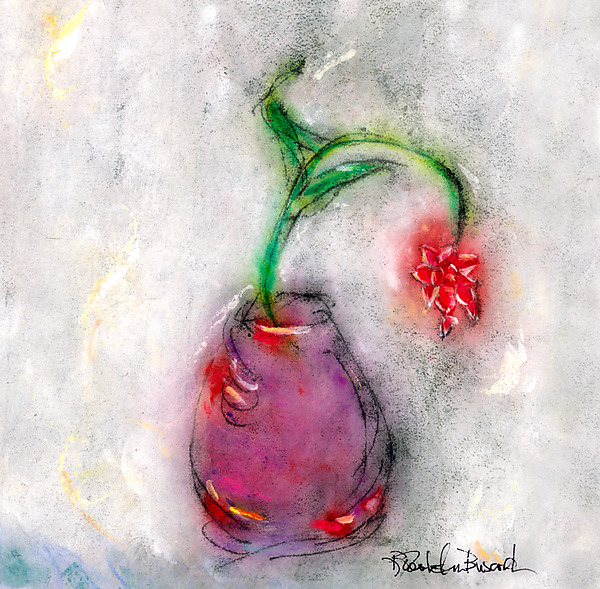 Red Star in a Purple Vase by Roberta Ann Busard (Giclee Print) | Artful Home