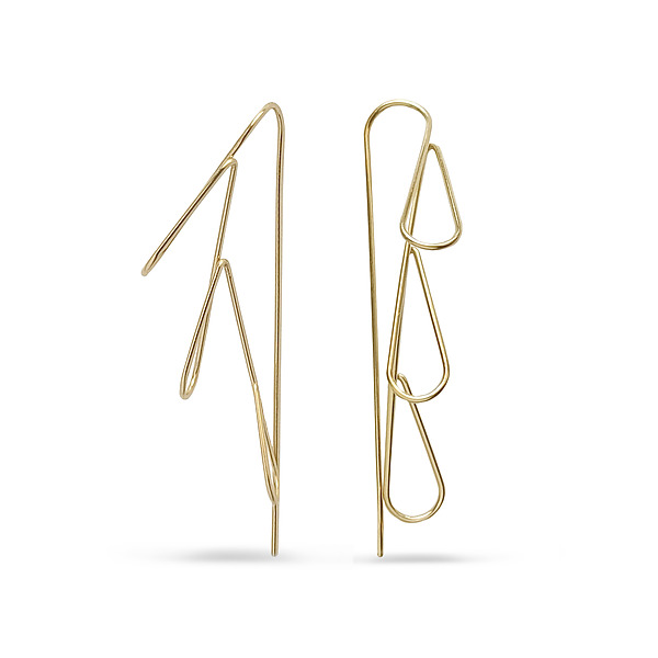 Zahara Hoop Earrings by Cindy Liebel (Gold Earrings) | Artful Home