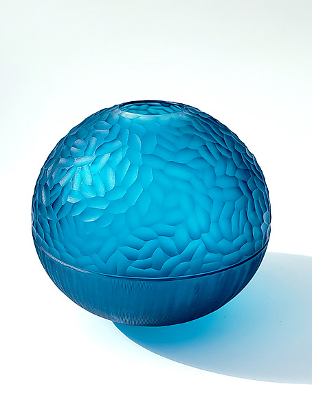 Inhabited Megaplanet, 5.25 inch by Josh Simpson (Art Glass