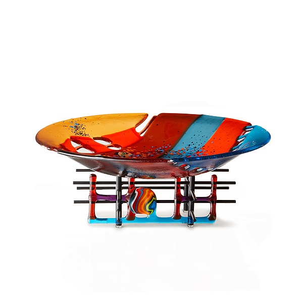 Moon Walk by Sabra Richards (Art Glass Bowl) | Artful Home