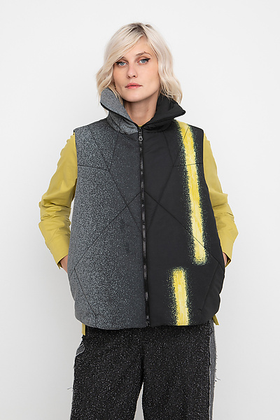 Peplum Vest by Ozai N Ku (Knit Vest) | Artful Home