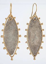 Spur Earring in Mixed Metals by Austin Titus (Gold & Silver Earrings)