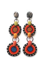 Spot Earrings #5 by David Forlano and Steve Ford (Polymer Clay Earrings)