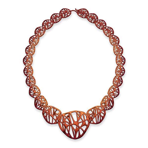 Cellular Necklace by Oliver Hampel (3D Nylon Necklace) | Artful Home