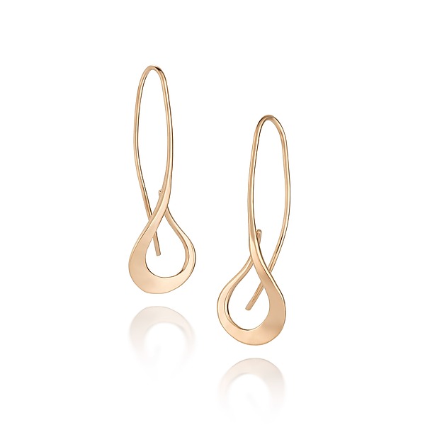 Reversing Falls Earrings by Keith Field (Gold & Silver Earrings) | Artful Home