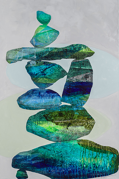 Inhabited Megaplanet, 4 inch by Josh Simpson (Art Glass