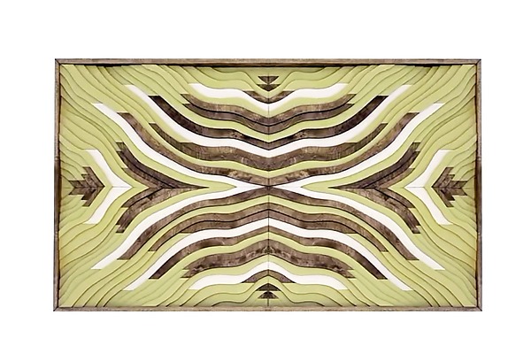Joshua Tree in Chartreuse by Mel Sage (Wood Wall Sculpture) | Artful Home