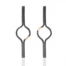 Way Around Earrings by Morgan Amirani (Gold & Silver Earrings)