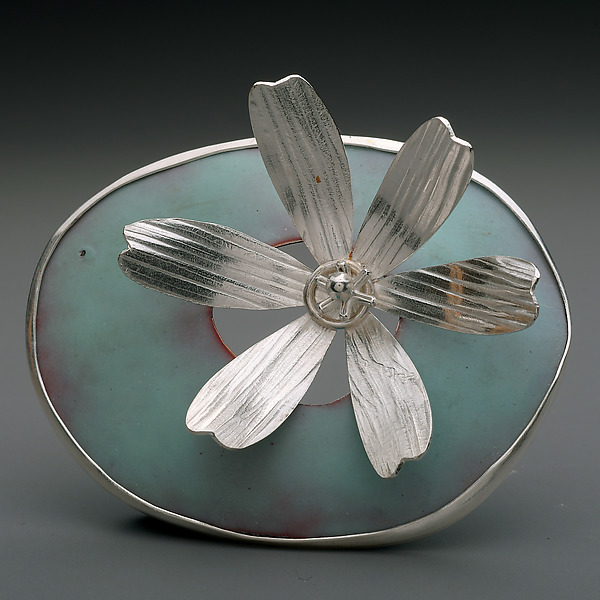 Garden Brooch 3 by Paulette Werger (Silver Brooch) | Artful Home