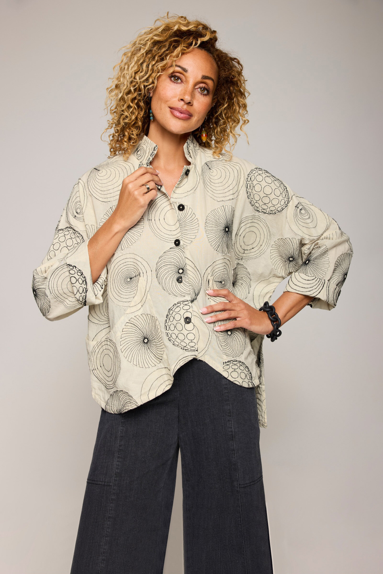 トップス 00s Share Spilit Hand Embroidery Top 222075467_8641.jpg