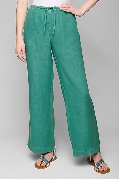 Front Seam Wide Leg Pant by Lisa Bayne (Knit Pant) | Artful Home