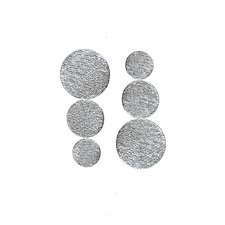 3 Disk Earrings by Ravit Kaplan (Gold & Silver Earrings)