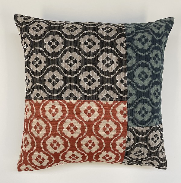 Three Color Medallion Pillow by Ariel Bloom (Cotton Pillow) | Artful Home