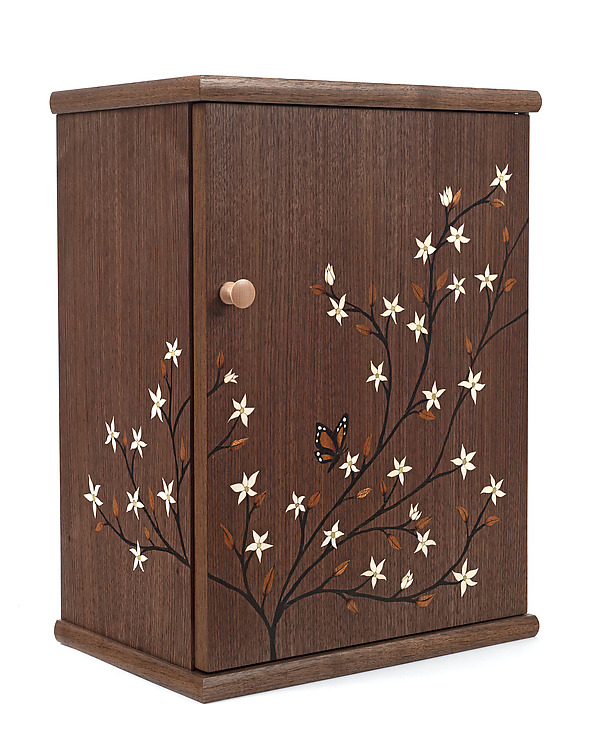 Star Jasmine Jewelry Chest by Michael Jury (Wood Cabinet) | Artful Home