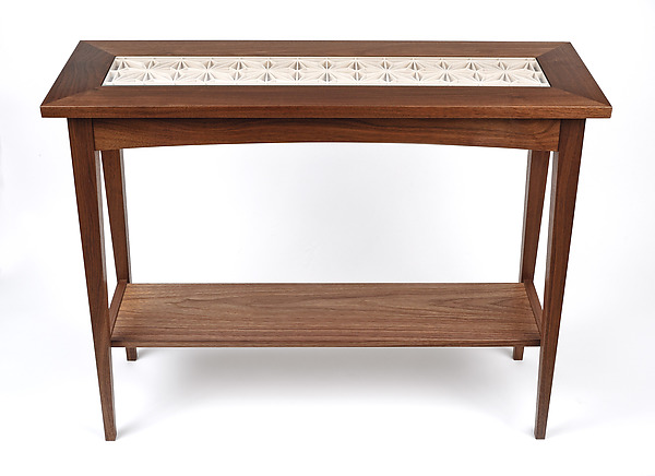 Asa-no-ha Hall Table by Michael Jury (Wood Console Table) | Artful Home