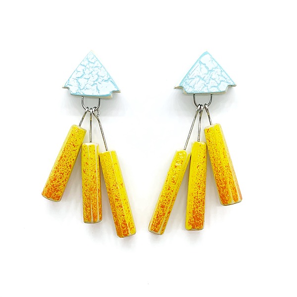 Side Show Earrings by Morgan Hill (Wooden Earrings) | Artful Home