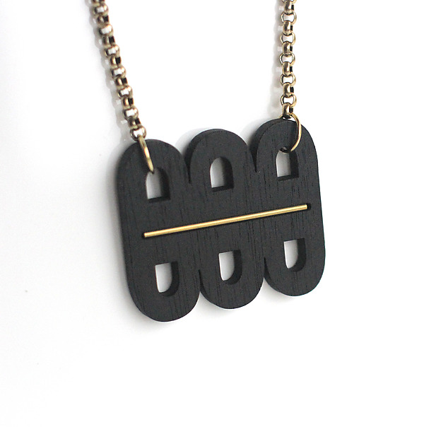 ABC Necklace by Julie Crosson (Wooden Necklace) | Artful Home