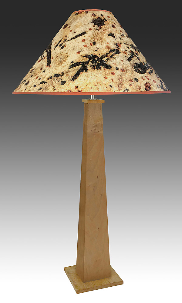 Petrograph Lamp by Christine Triebert (Wood Table Lamp) | Artful Home
