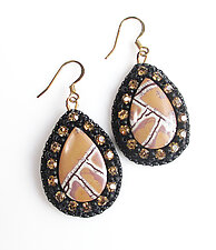 Sonoran Dendrite Agate Earrings by Bobbie Rafferty (Stone & Bead Earrings)