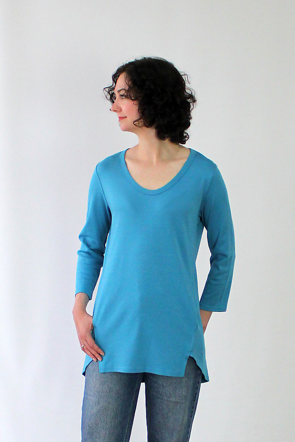 Pocket Tee by Beyond Threads (Woven Top) | Artful Home