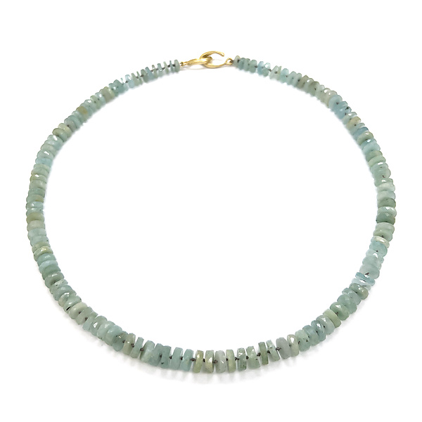 Aquamarine Candy Necklace by Eve Streicker (Gold & Stone Necklace)