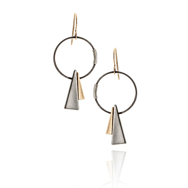 Strength Earrings by Sara Silvio (Metal Earrings) | Artful Home
