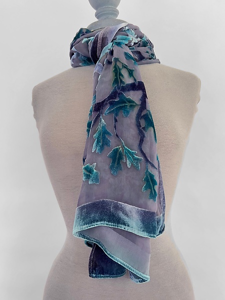 Gingko Leaf Scarf by Sherit Levin (Silk Scarf) | Artful Home