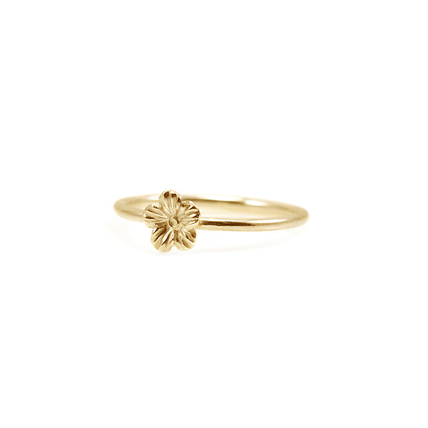 Flower Ring by Beth E. Coiner (Gold & Silver Ring) | Artful Home