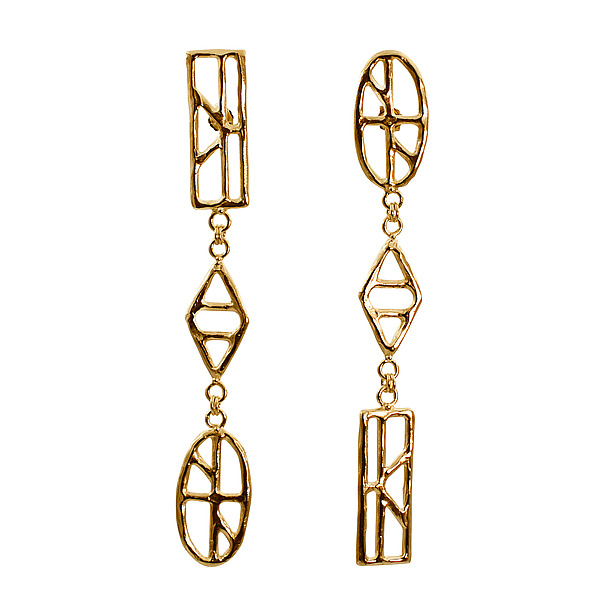 Declaration Earrings by Lindsey L. Allen (Metal Earrings) | Artful Home