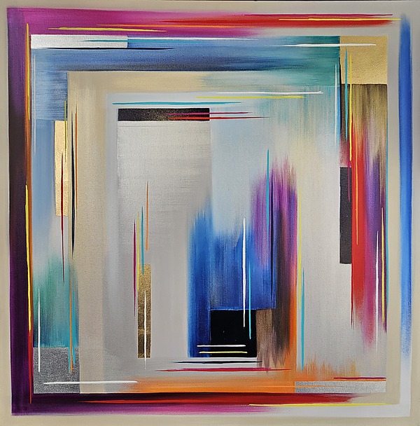 Fire Opal by Carolina Garzon (Mixed-Media Painting) | Artful Home