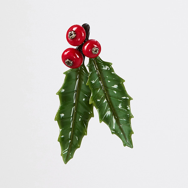 Holly Berry Bunch by Jupiter Nielsen (Art Glass Ornament) | Artful Home