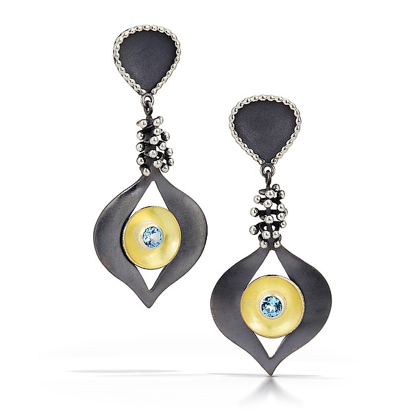 Goddess Earrings by Samantha Freeman (Silver & Stone Earrings) | Artful Home