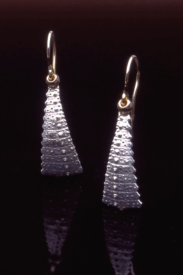 Surf Drop Earrings by Hratch Babikian (Silver Earrings) | Artful Home