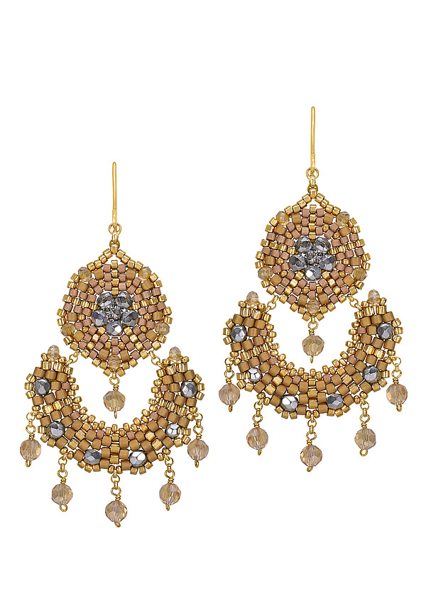 Boho Chic Earrings by Miguel Ases Jewelry (Beaded Earrings) | Artful Home
