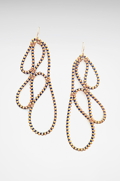 Leaf Zipper Earrings by Kate Cusack (Zipper Earrings)
