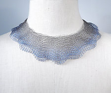 【DEARMINE】Hesher Openwork Collar Knit Open Stitch Johnny Collar Sweater | Haven Well Within