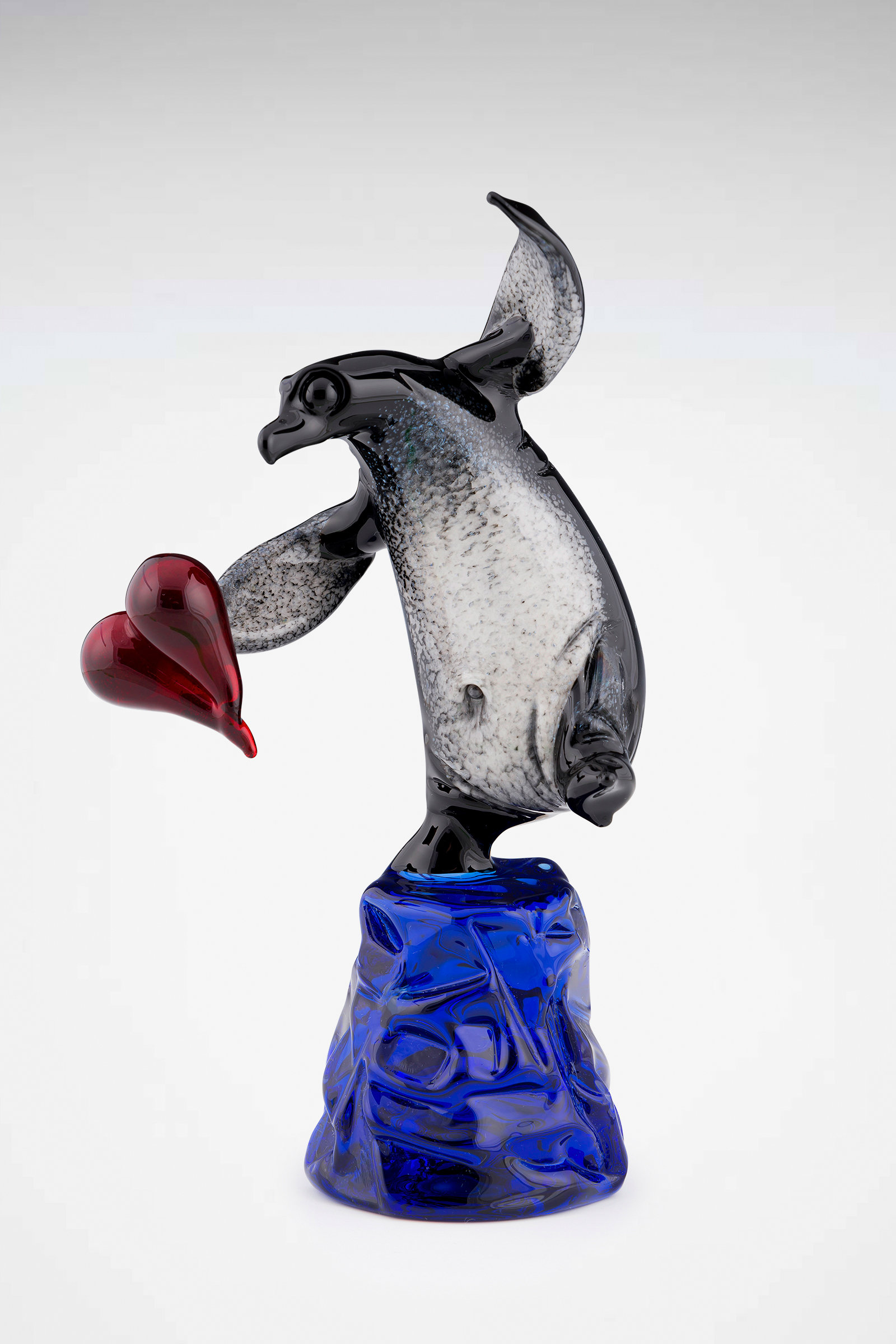 Dancing Penguin by Paul Labrie (Art Glass Sculpture) Artful Home