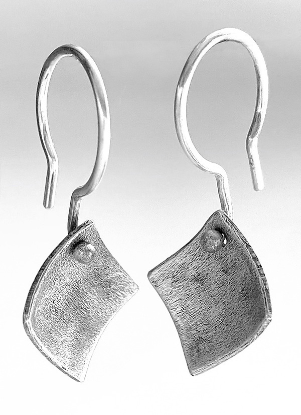 Jester Earrings by Sarah Mann (Silver Earrings) | Artful Home